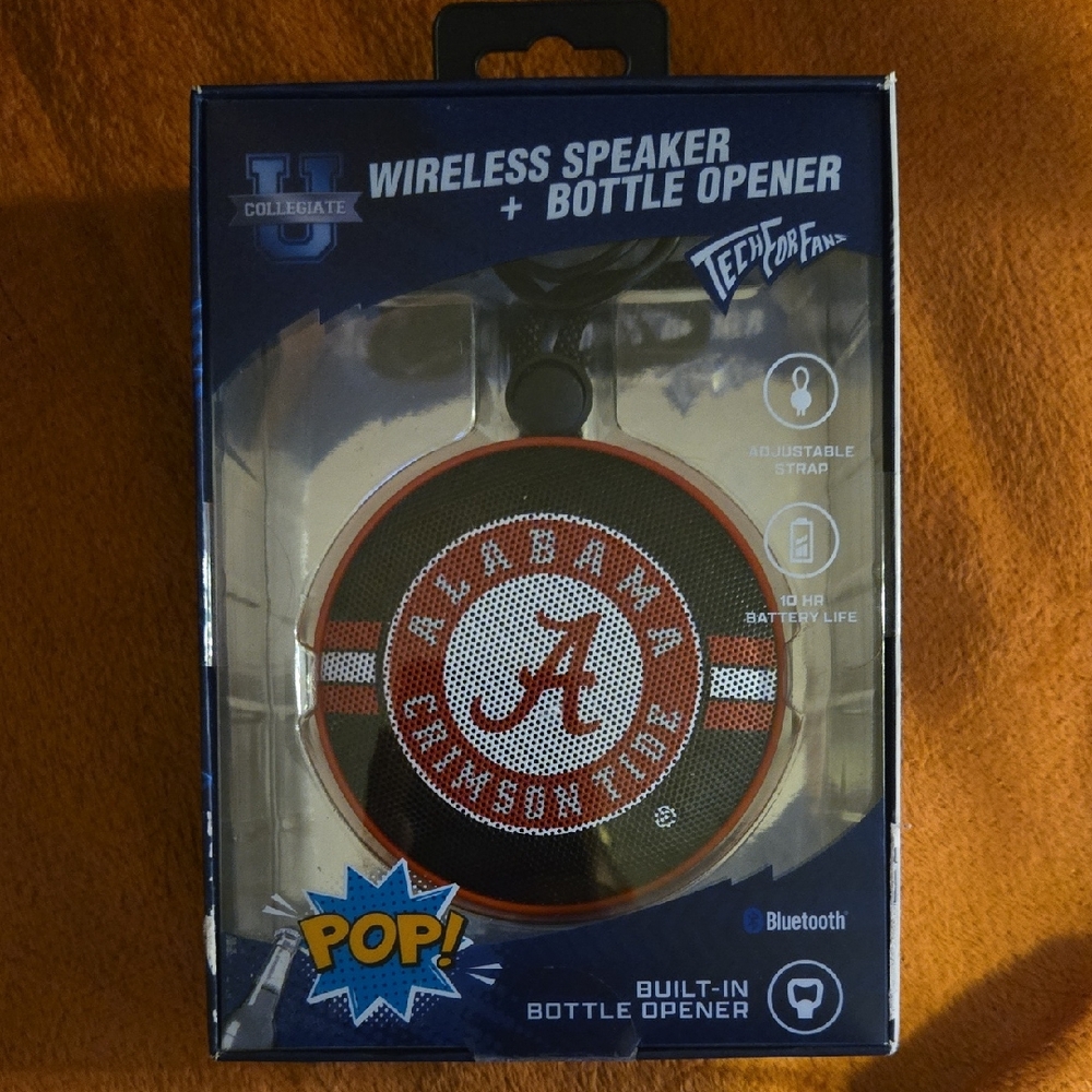 Collegiate Wireless Bluetooth Speaker with Bottle Opener - 155